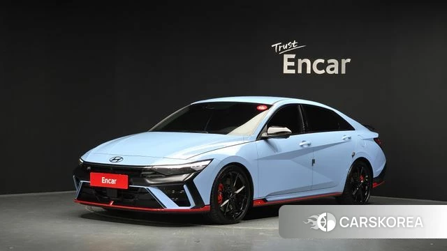 Hyundai The New Avante (CN7) 2025 Светло-серебряный цвет из Кореи