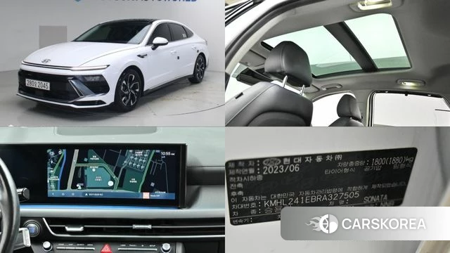 Hyundai Sonata D Edge (DN8) 2023 Белый из Кореи