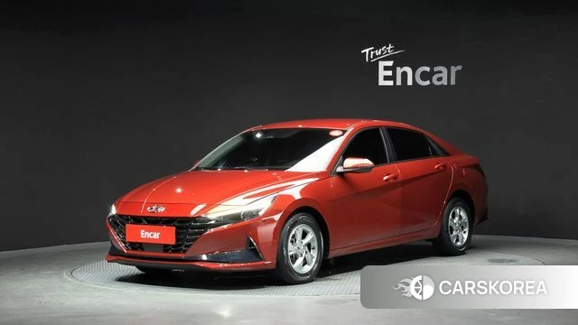 Hyundai Avante (CN7) 2021 Красный из Кореи