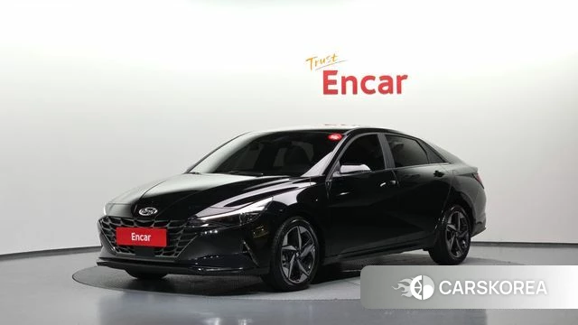 Hyundai Avante Hybrid (CN7) 2020 Черный из Кореи