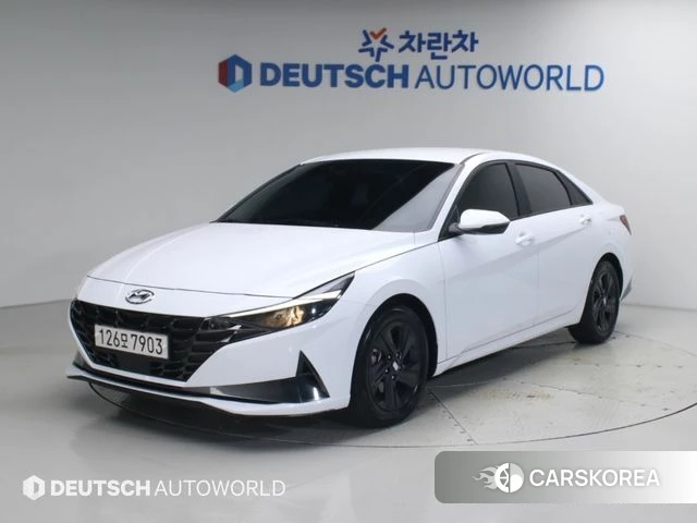 Hyundai Avante (CN7) 2022 Белый из Кореи