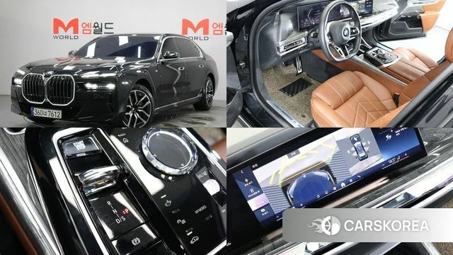 BMW 7 Series (G70) 2023 Черный из Кореи