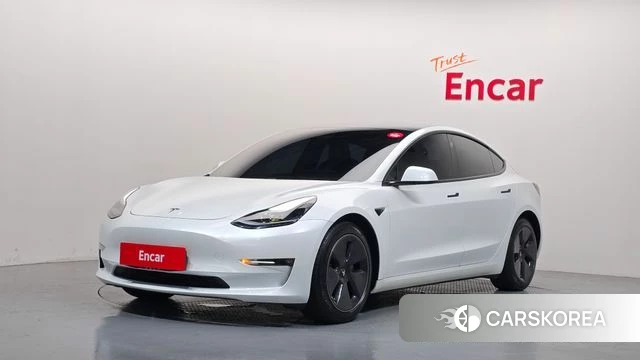 Tesla Model 3 2021 Белый из Кореи