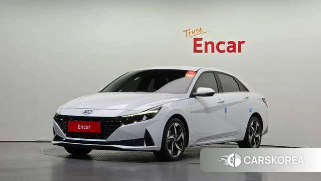 Hyundai Avante (CN7) 2020 Белый из Кореи