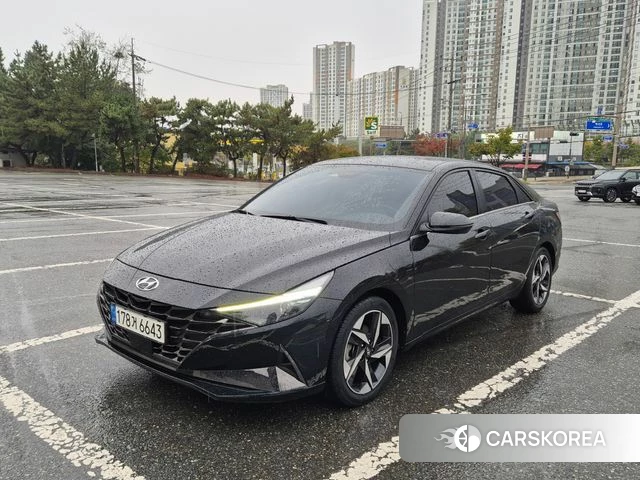 Hyundai Avante Hybrid (CN7) 2022 Черный из Кореи