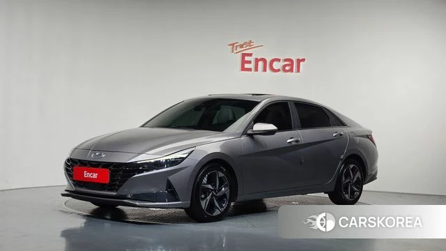 Hyundai Avante (CN7) 2021 Серебристо-серый из Кореи