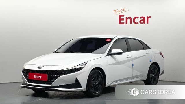 Hyundai Avante Hybrid (CN7) 2023 Белый из Кореи
