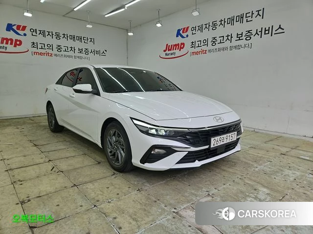 Hyundai The New Avante (CN7) 2023 Белый из Кореи