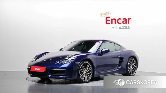Porsche 718 Cayman 2020 Синий из Кореи