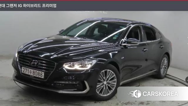 Hyundai Grandeur IG Hybrid 2018 Черный из Кореи