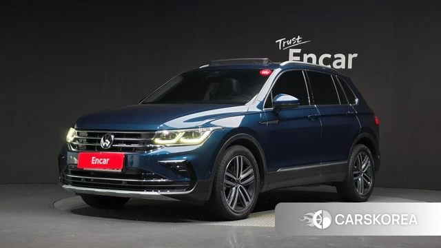 Volkswagen Tiguan second Generation 2022 Синий из Кореи