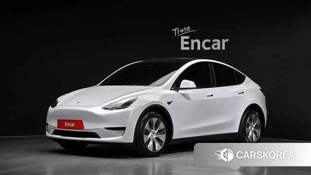Tesla Model Y 2023 Белый из Кореи
