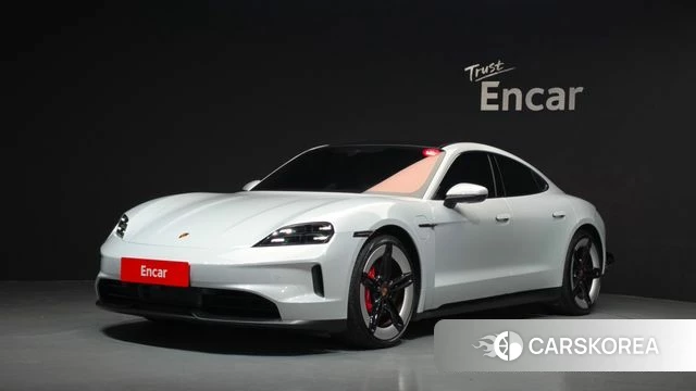 Porsche Taycan 2025 Светло-серебряный цвет из Кореи
