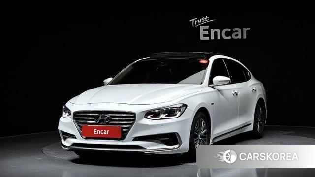 Hyundai Grandeur IG Hybrid 2018 Белый из Кореи