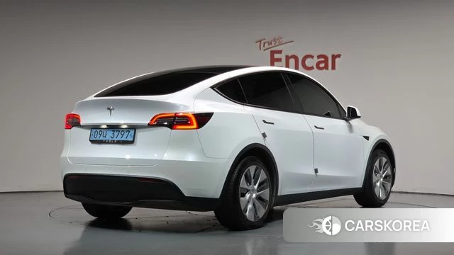 Tesla Model Y 2021 Белый из Кореи