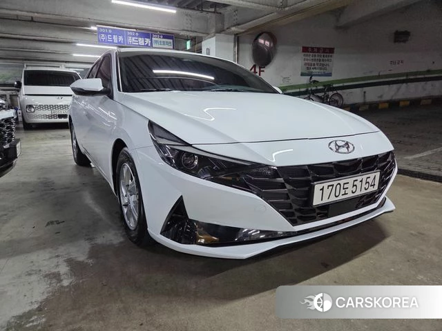 Hyundai Avante (CN7) 2021 Белый из Кореи