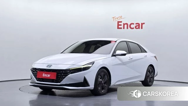 Hyundai Avante Hybrid (CN7) 2022 Белый из Кореи