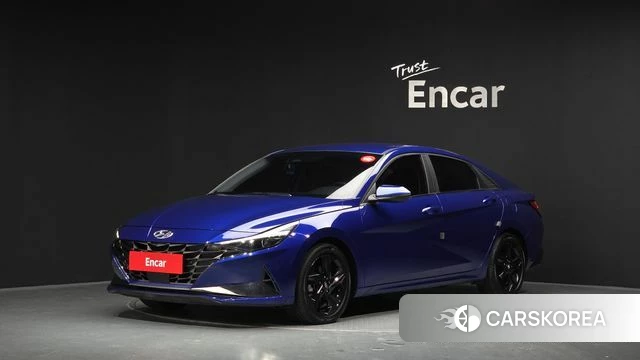 Hyundai Avante Hybrid (CN7) 2022 Синий из Кореи