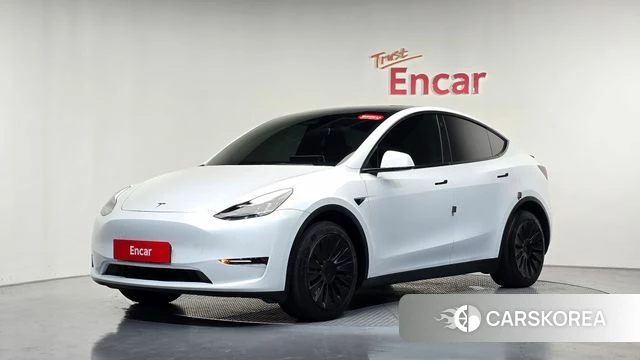 Tesla Model Y 2022 Белый из Кореи