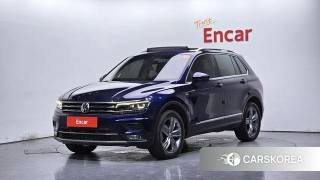 Volkswagen Tiguan second Generation 2018 Синий из Кореи