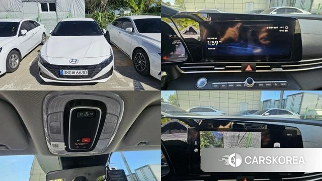 Hyundai Avante (CN7) 2023 Белый из Кореи