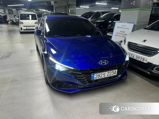 Hyundai Avante (CN7) 2022 Синий из Кореи