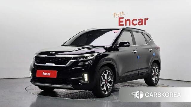 Kia Seltos 2021 Черный из Кореи