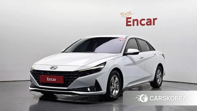Hyundai Avante (CN7) 2022 Белый из Кореи