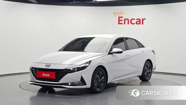 Hyundai Avante Hybrid (CN7) 2022 Белый из Кореи