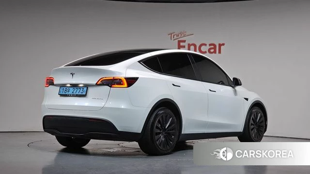 Tesla Model Y 2021 Белый из Кореи