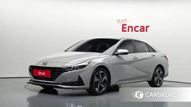 Hyundai Avante (CN7) 2021 Серебристо-серый из Кореи