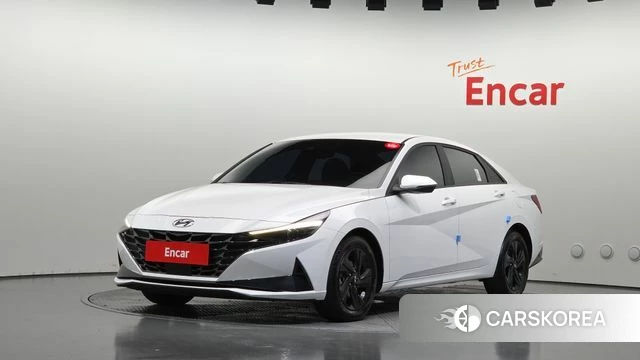 Hyundai Avante (CN7) 2023 Белый из Кореи