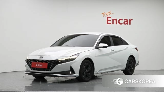Hyundai Avante (CN7) 2023 Белый из Кореи
