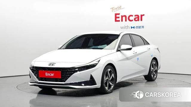Hyundai Avante (CN7) 2021 Белый из Кореи