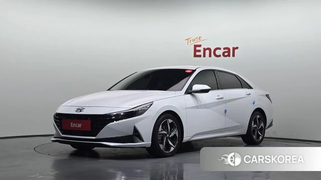 Hyundai Avante (CN7) 2021 Белый из Кореи
