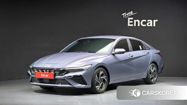 Hyundai The New Avante (CN7) 2023 Светло-серебряный цвет из Кореи