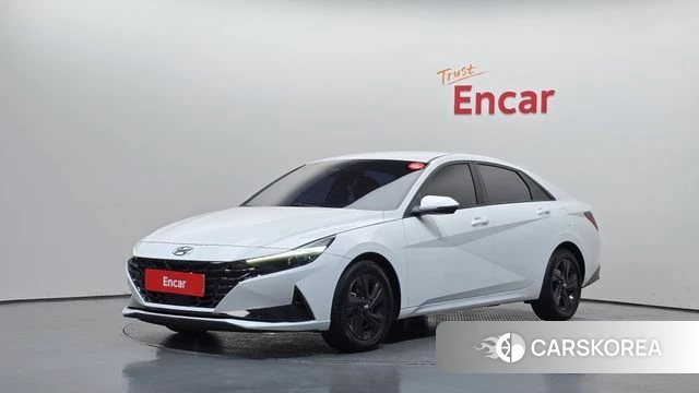 Hyundai Avante Hybrid (CN7) 2023 Белый из Кореи