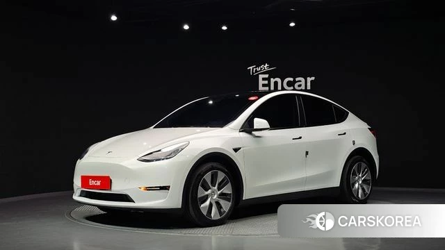 Tesla Model Y 2021 Белый из Кореи, фото 3