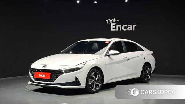 Hyundai Avante (CN7) 2023 Белый из Кореи