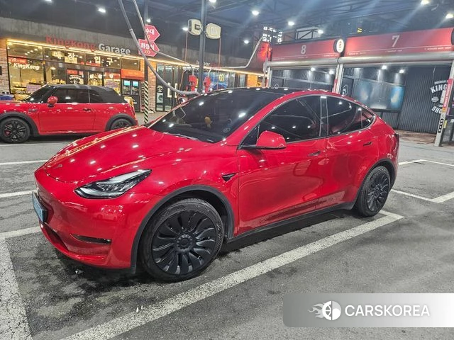 Tesla Model Y 2021 Красный из Кореи