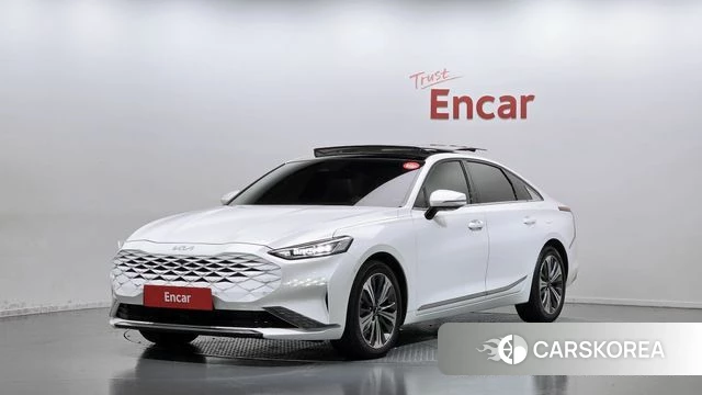 Kia K8 Hybrid 2023 Белый из Кореи