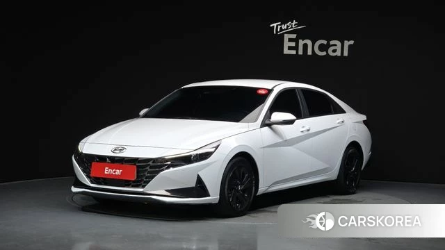 Hyundai Avante (CN7) 2023 Белый из Кореи