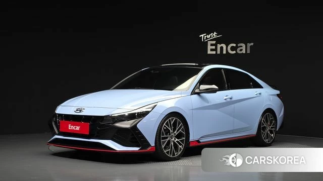 Hyundai Avante (CN7) 2022 Небесно-голубой из Кореи