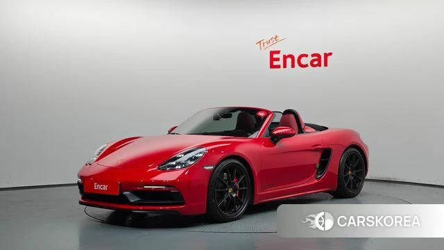 Porsche 718 Boxster 2021 Красный из Кореи