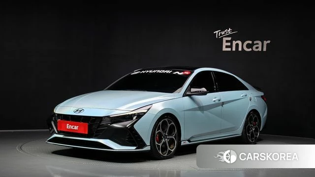 Hyundai Avante (CN7) 2023 Небесно-голубой из Кореи