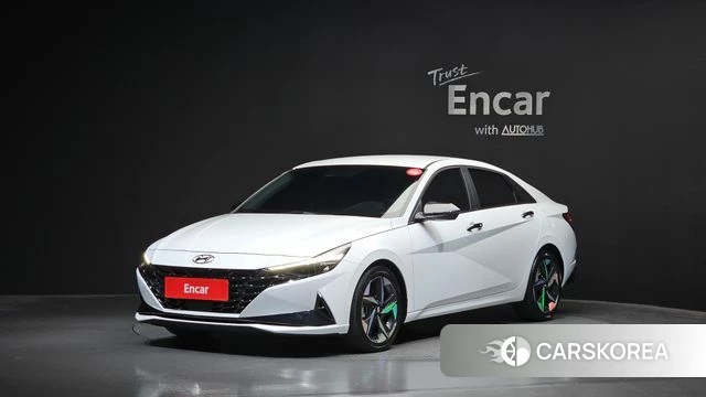 Hyundai Avante (CN7) 2022 Белый из Кореи
