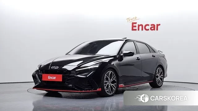 Hyundai Avante (CN7) 2022 Черный из Кореи