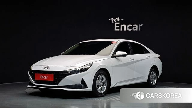 Hyundai Avante (CN7) 2021 Белый из Кореи