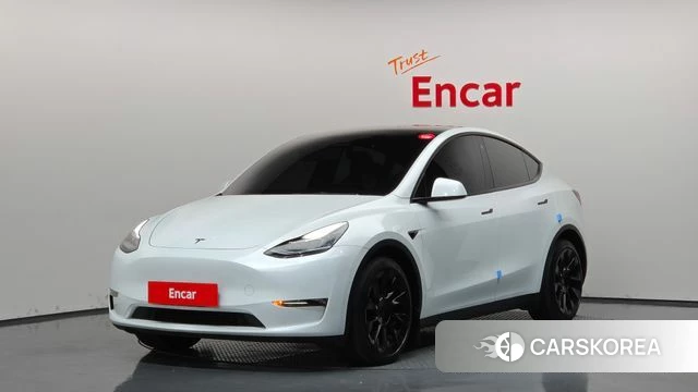 Tesla Model Y 2022 Белый из Кореи