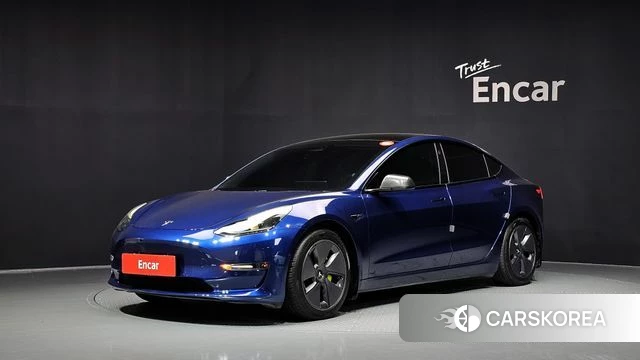 Tesla Model 3 2021 Синий из Кореи
